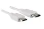 Preview: DINIC Kabel USB Typ C Stecker auf micro B Stecker, 1m, weiß